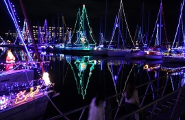 蒲郡のラグナマリーナでイルミネーション