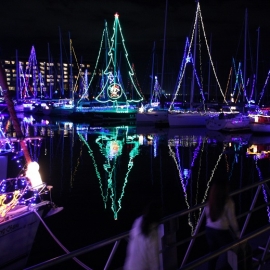 蒲郡のラグナマリーナでイルミネーション