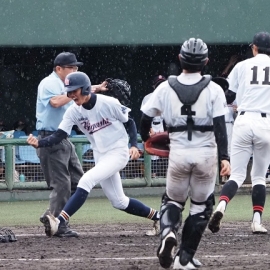 雨天で国府は「継続試合」 高校野球愛知大会
