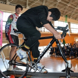 豊橋高師台中で競輪3選手が授業