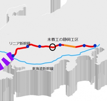 静岡工区の位置