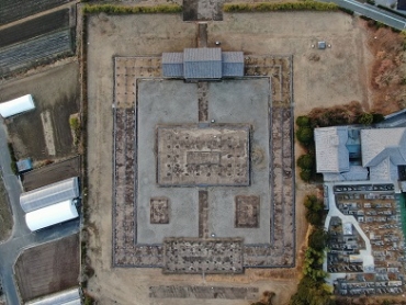 真上から見た国分尼寺の大きさ