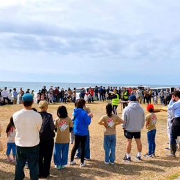 東日本大震災追悼と海岸清掃