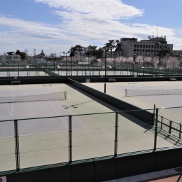 新テニスコート「豊川公園庭球場」完工式