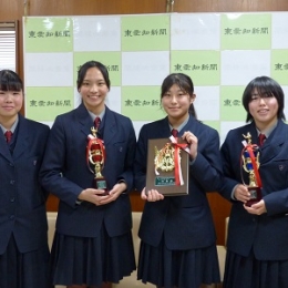 豊橋・藤ノ花女子高の日本拳法部が全国大会で準優勝