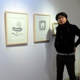 豊橋で鉛筆画家・藤田さんの個展