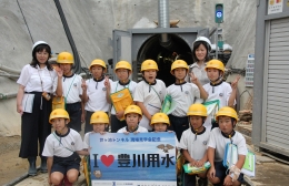 豊川用水二期事業のトンネル工事現場を見学