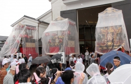 雨の田原祭り