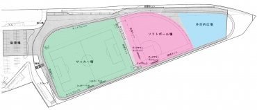 豊川市スポーツ公園整備工事平面図