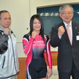 桜丘高3年の鈴木さん 日本競輪学校の入試に合格
