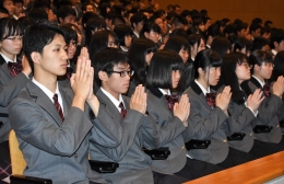 豊川高校の創立90周年記念式典