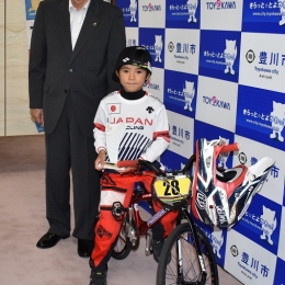 高崎君がBMX世界大会でWゼッケン獲得