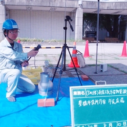 震災時の大気汚染調査訓練