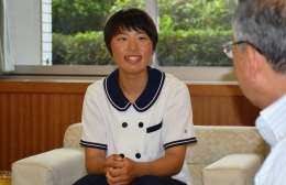 セーリング競技で高校総体優勝 三浦さんが喜びの報告