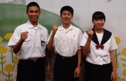 田原の中学生3人 陸上全国大会で活躍誓う