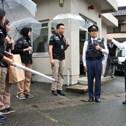インドネシア国家警察の研修団が新城署訪問視察