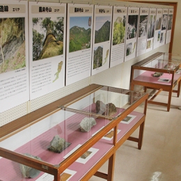鳳来寺山自然科学博物館でジオサイト展