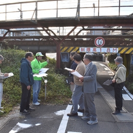 豊川の桜町連区がイオン進出に備え通学路点検