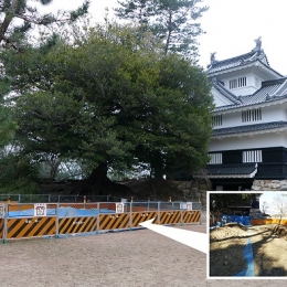 豊橋・吉田城の千貫櫓跡と本丸跡調査
