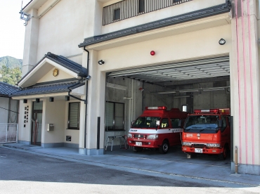 9月末に閉鎖する見通しの新城市消防署富山駐在所