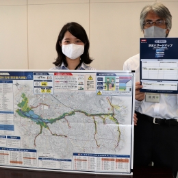 梅田川の洪水ハザードマップ 豊橋市が11年ぶり改訂