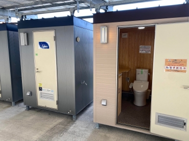 Gテクノが生産する移動型トイレ